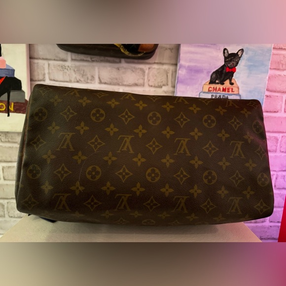 ❤️Louis Vuitton 35 Monogram Speedy Hand Boston Bag Old Model #2 - Picture 8 of 12